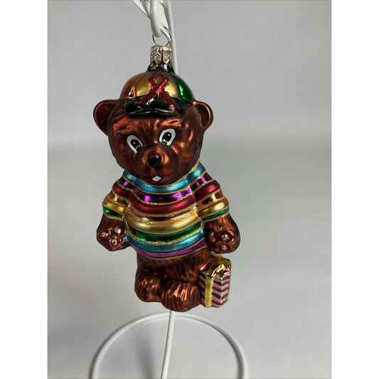 Christmas Ornament 1999 Christopher Radko "Cubby's Rainbow" Bear