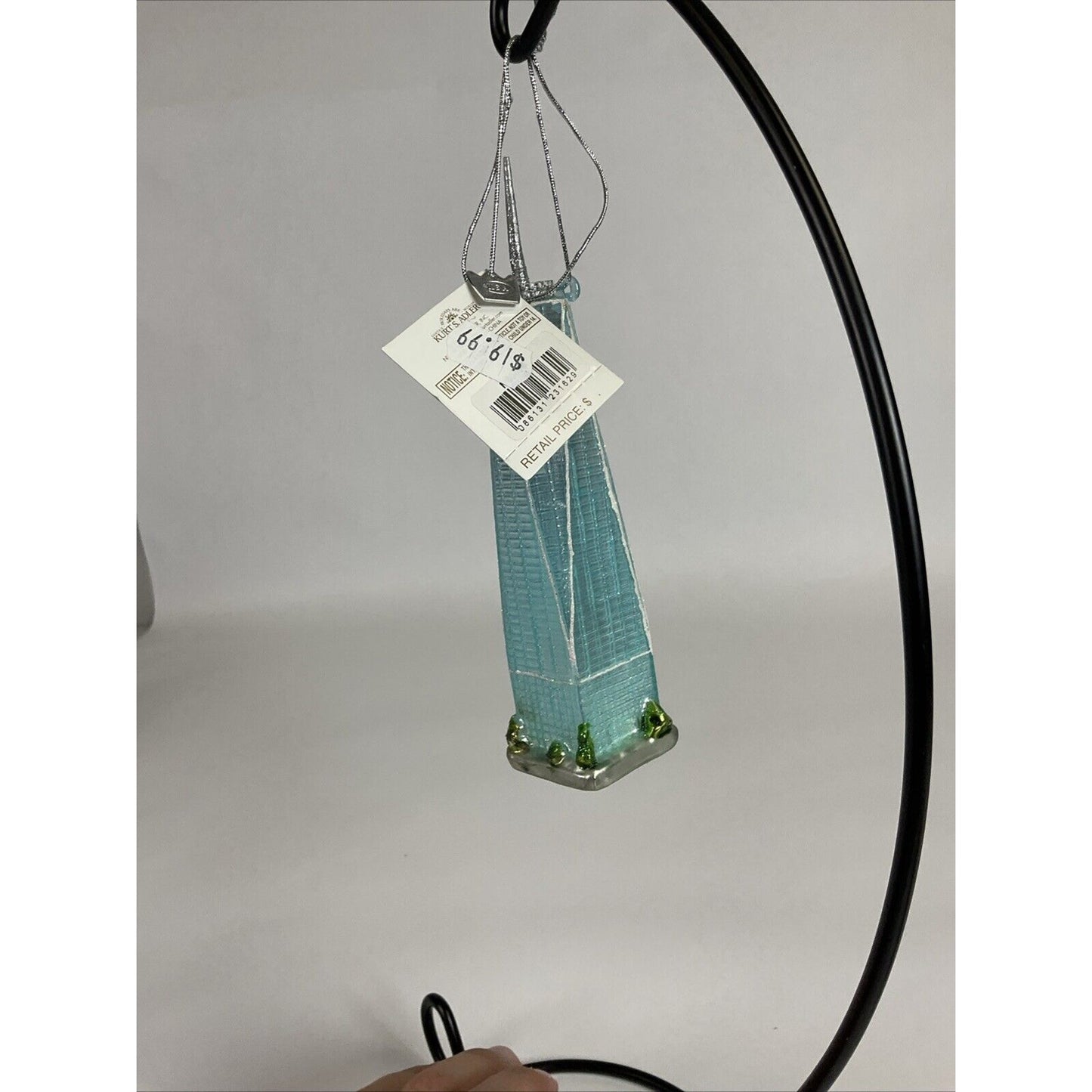 Kurt Adler Noble Gems Freedom Tower Ornament