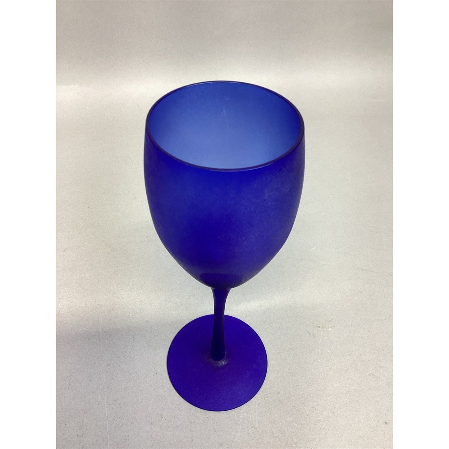 Vintage Set of 2 Cobalt Blue Champagne Glasses