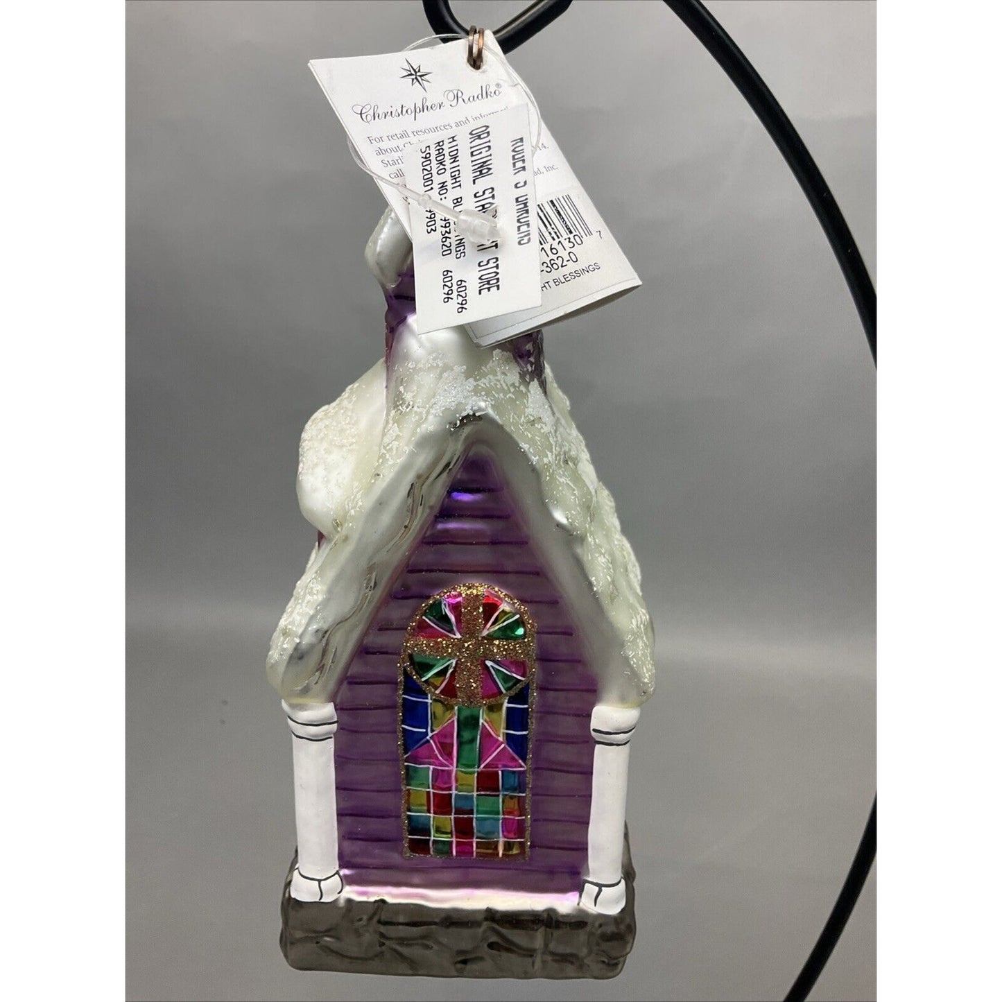 Radko "Midnight Blessings" Church + Santa Shopping Nordstrom / Damaged