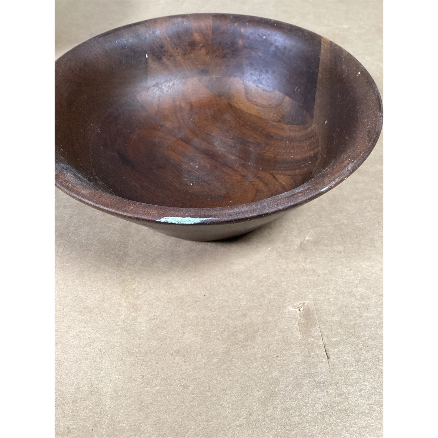 Set Of 2 Real Walnut Dessert Salad Bowls By Vermillion