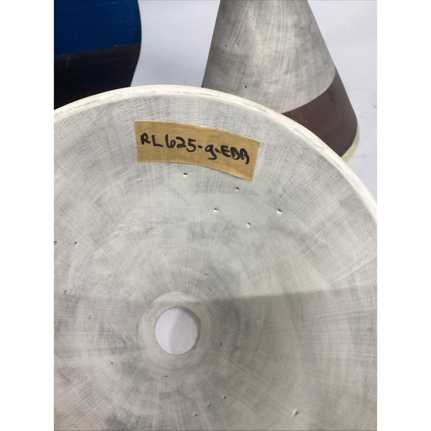Set of 2 Studio Art Pottery Lamp Shades - 7.75”Hx8”D