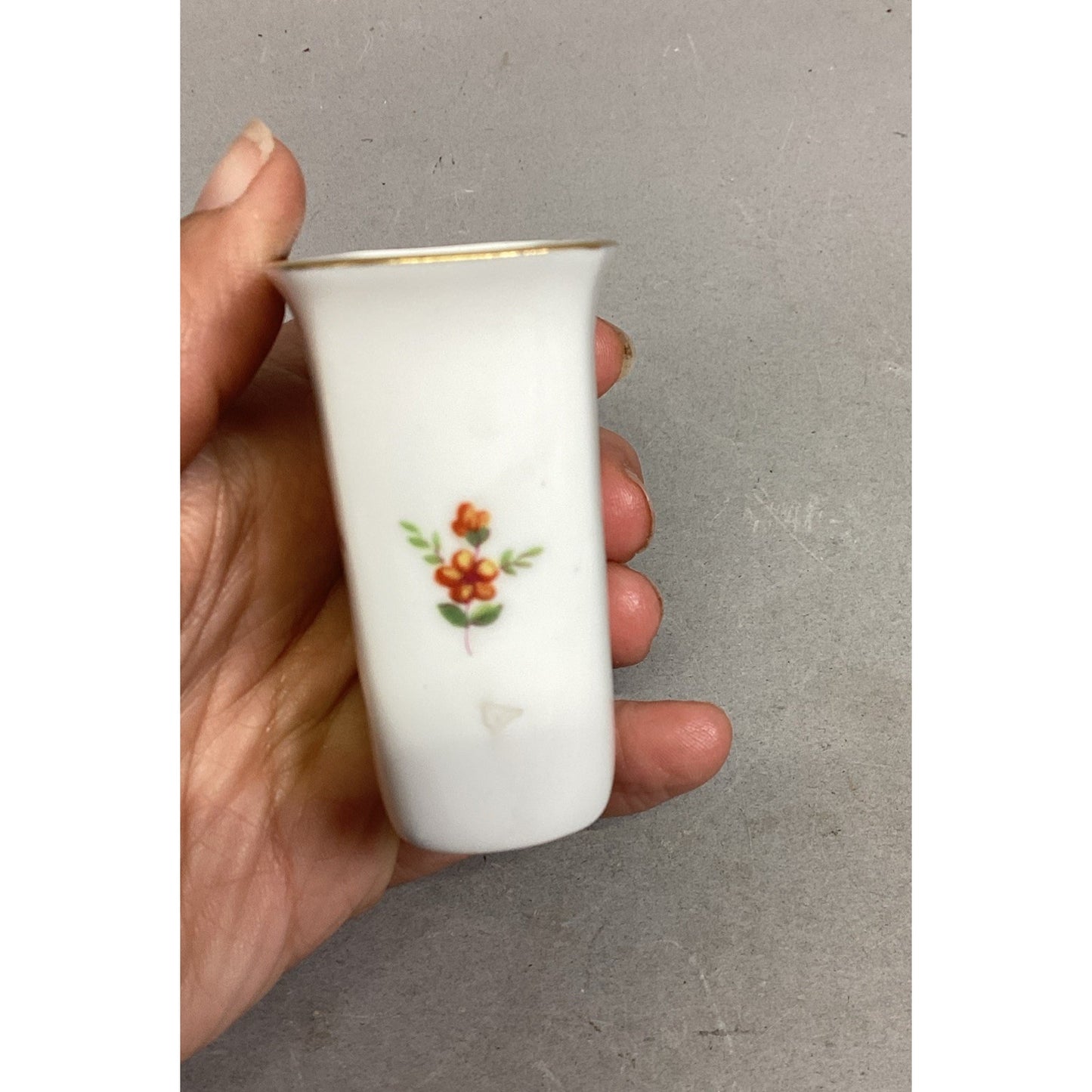 Minton Floral Toothpick Holder & Bavaria Schumann Reticulated Trinket Candy Dish