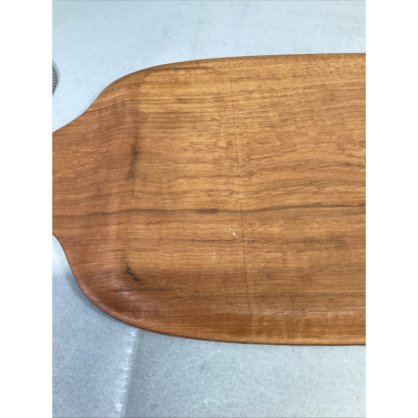 Set Of 3 - Teak Serving Platter- Round Serving Platter And Small Bowl