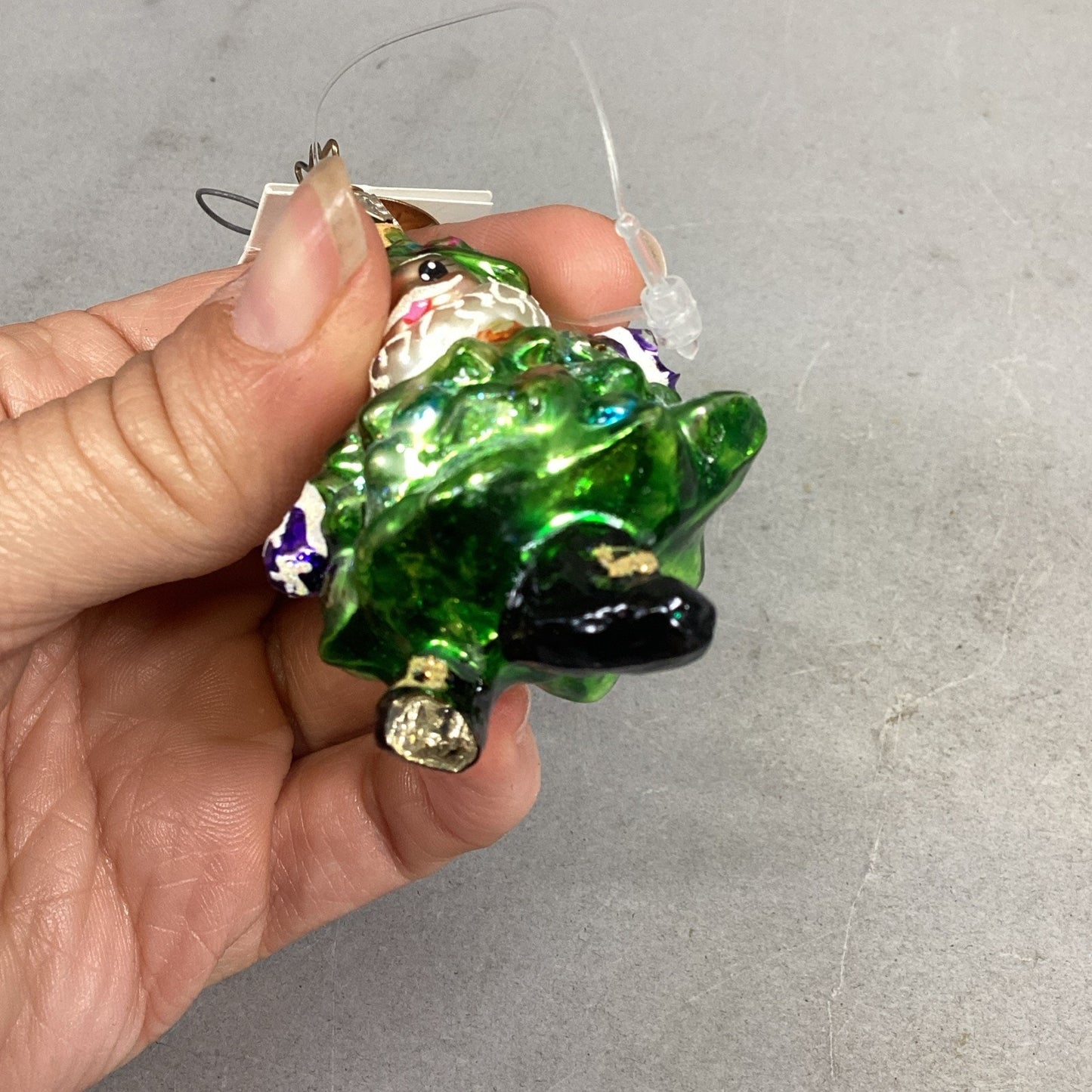 Radko Spruced Up Santa Gem With Tags #1010939 - Damaged