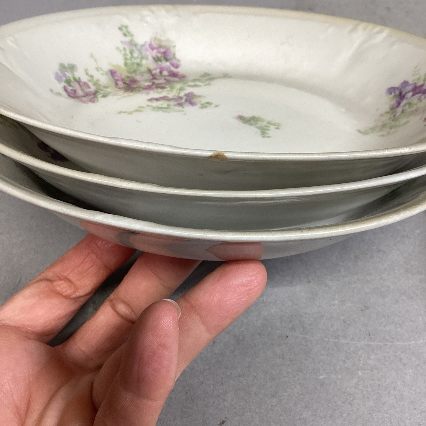 Set Of 26 - LS & S Limoges France Floral Plate/Bowl Set