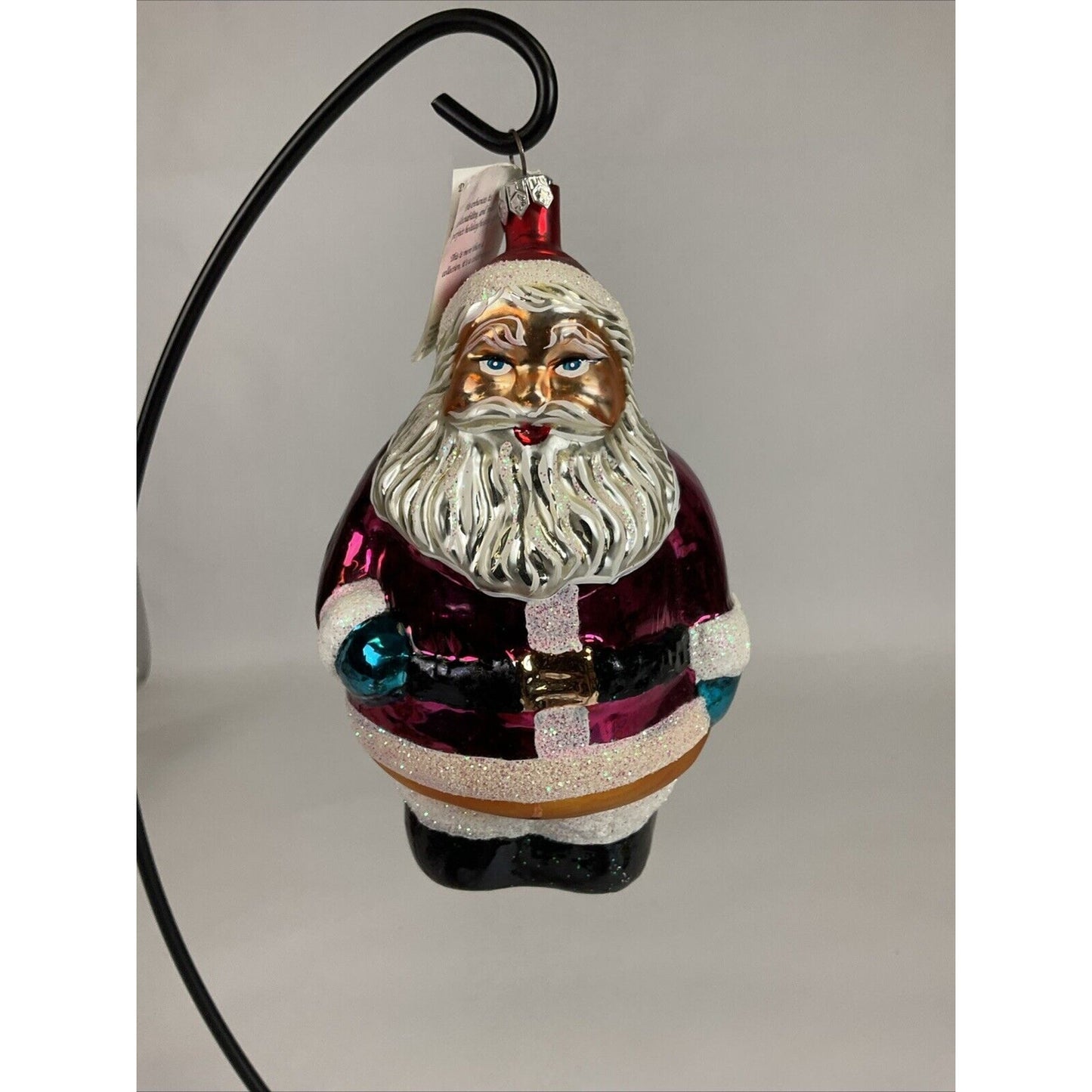 Radko ROUND ABOUT SANTA Christmas Ornament LARGE