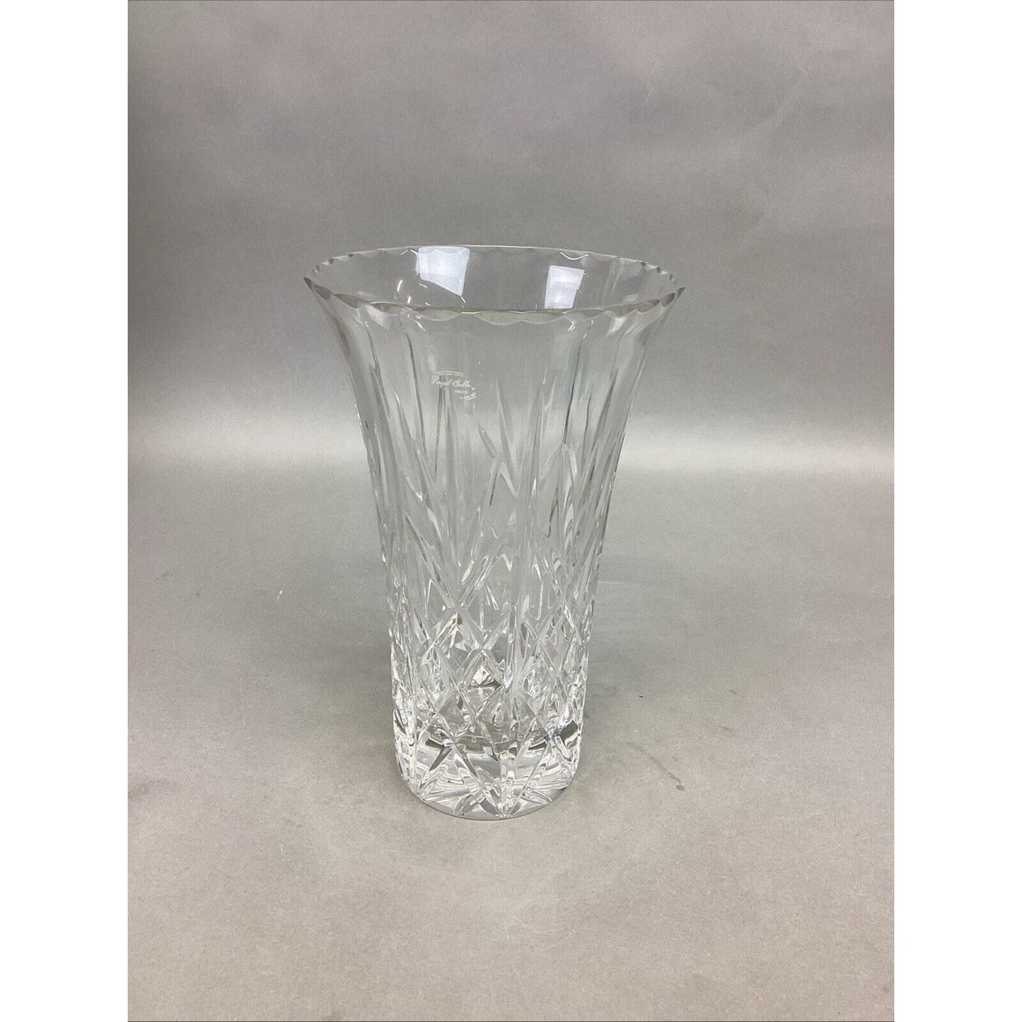 Royal Gallery 24% Lead Crystal Vase - 9.5” - Made In Croatia