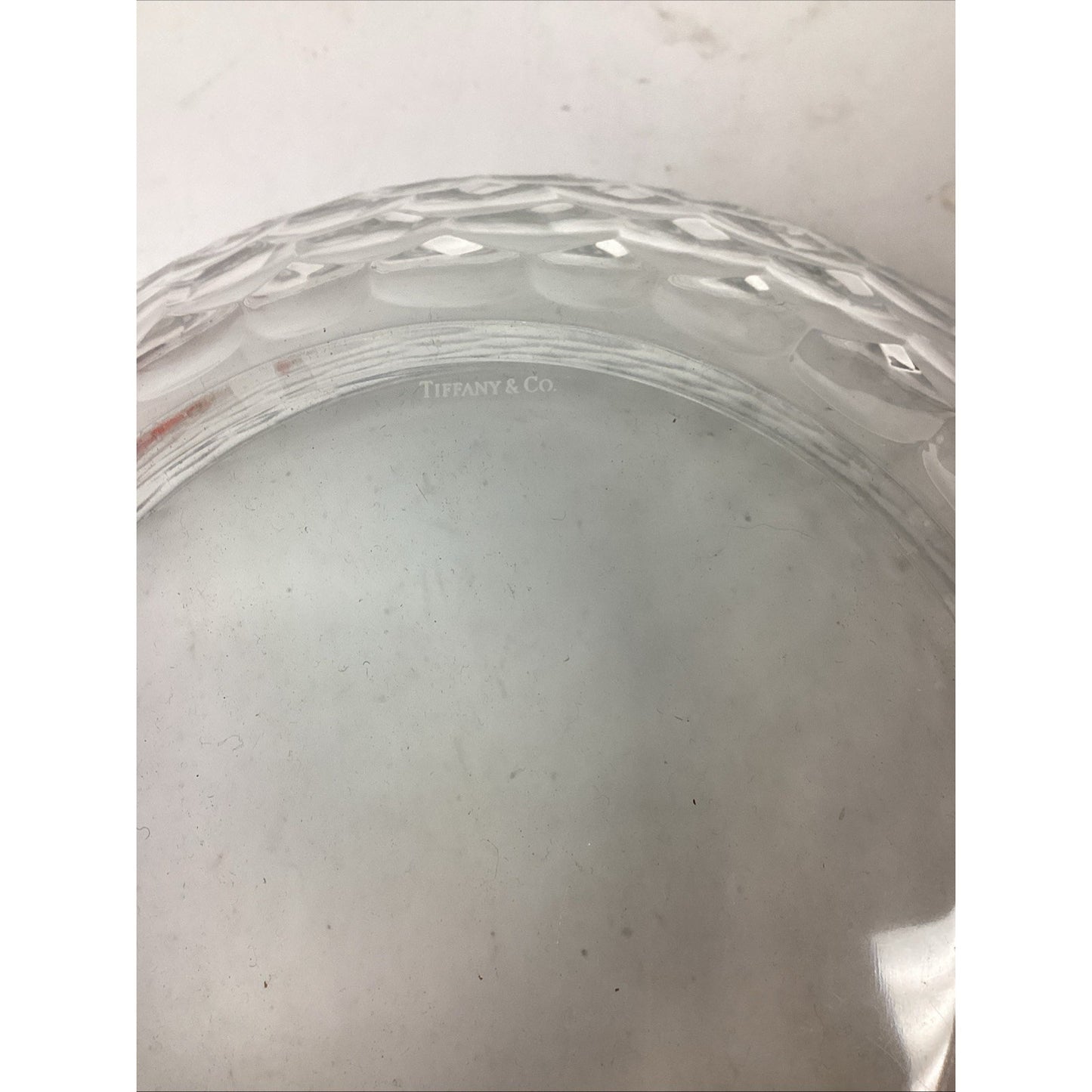 Tiffany & Co Large Heavy Glass Salad Bowl - 12”Dx4”H