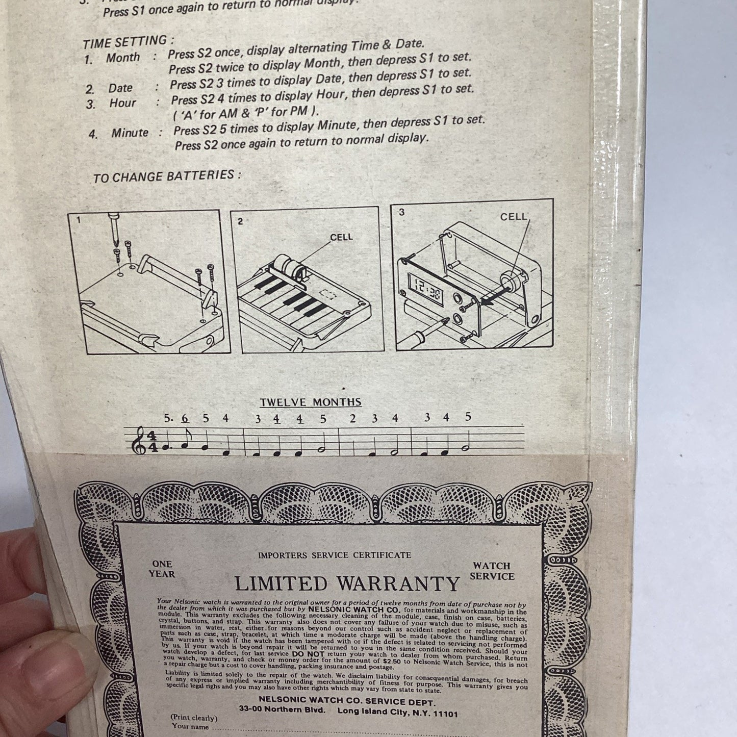 Vintage 1980’s Echo 500 Electronic Organ Watch Musika I Series - New In Package