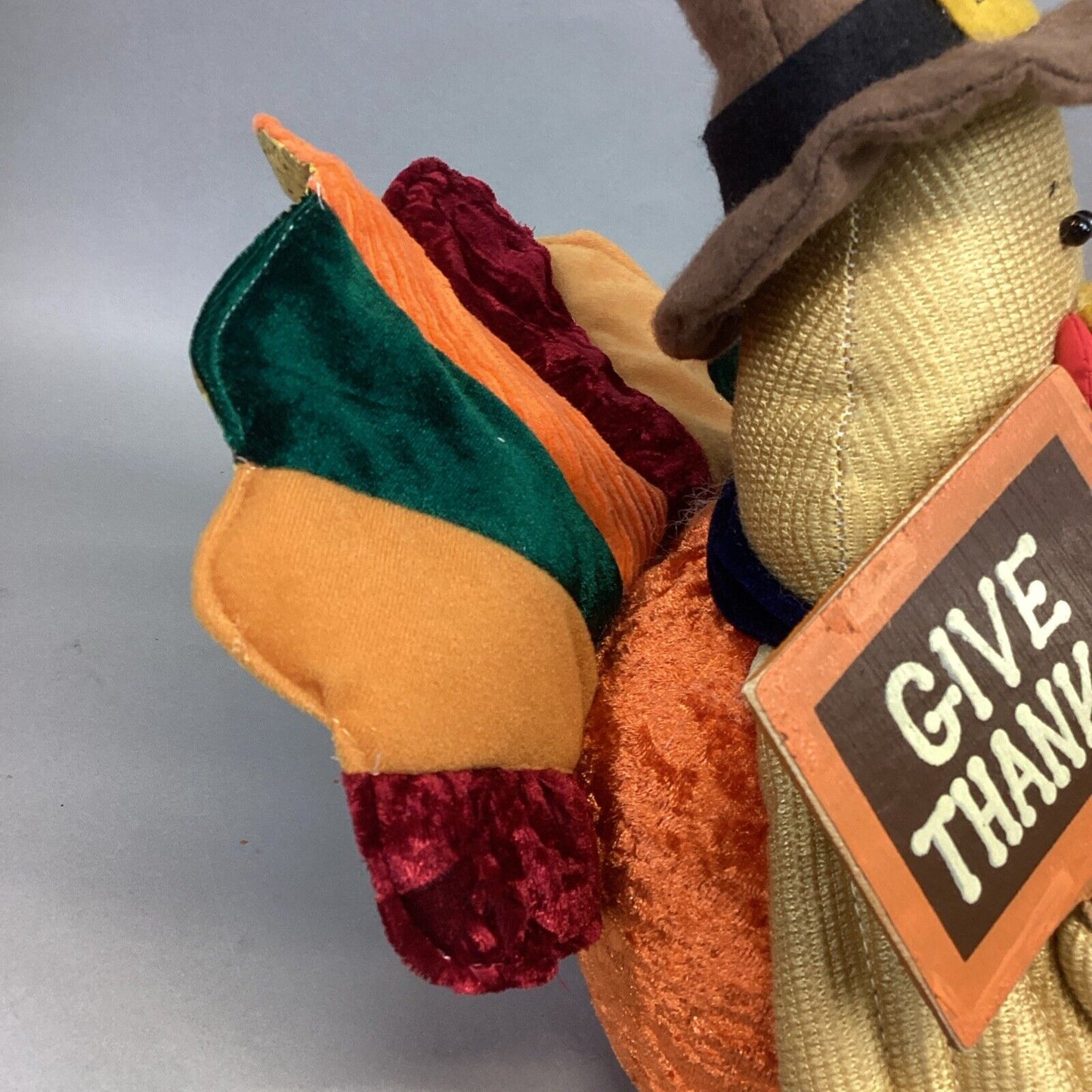 Sunset Bay Seasonal Turkey Pilgrim Plush Shelf Sitter #C5959 - 28”