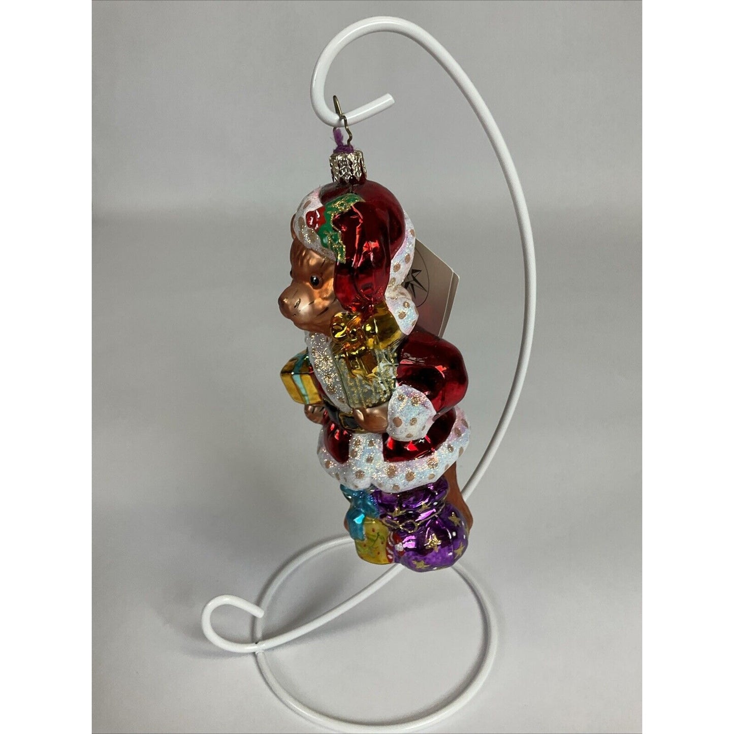 Christopher RADKO Christmas Ornament A BEAR TO CARE TEDDY Santa