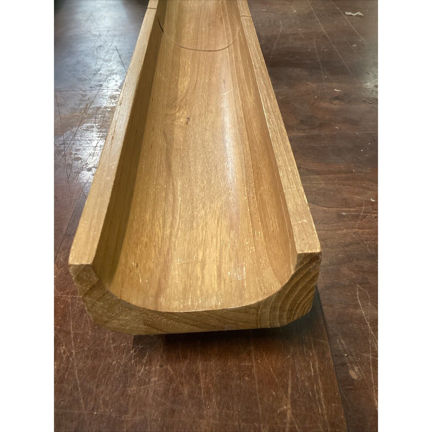 Selandia Teak Wood Bread Slicing Serving Tray Board with Feet - 17.5” - Thailand