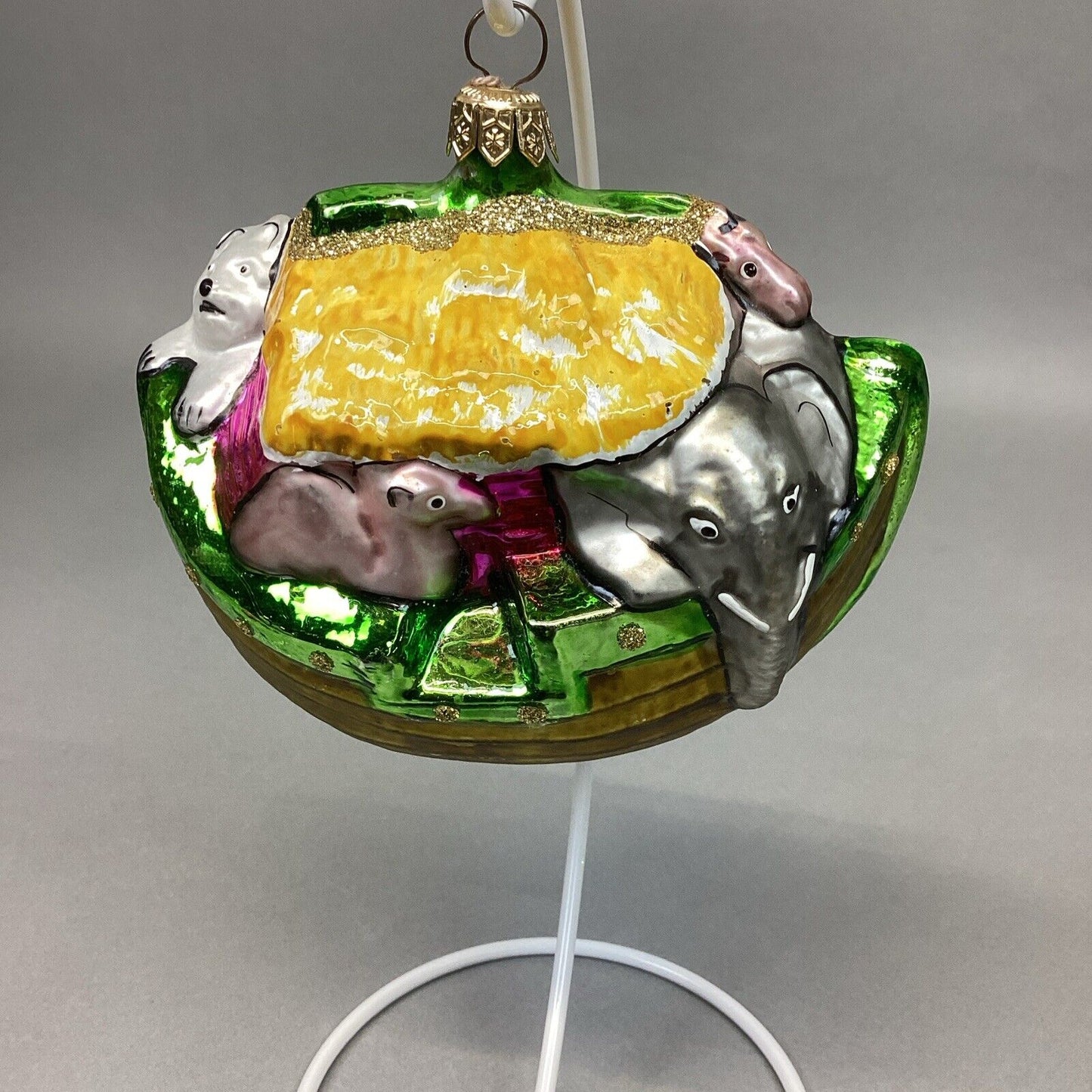 Christopher Radko And Kurt Adler Noah’s Ark Glass Ornaments