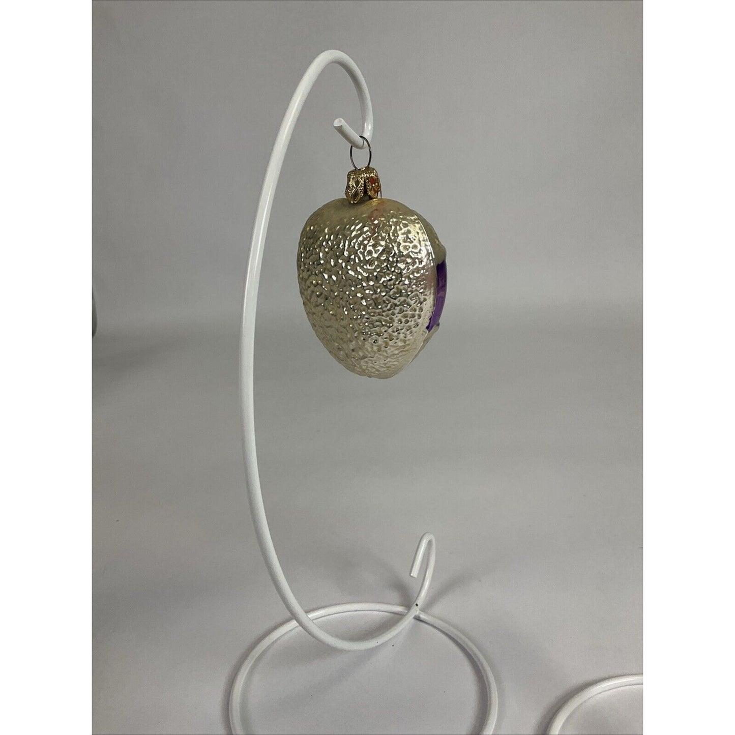 Glass Christmas Red Heart Gold Glitter + Silver Heart Merry Christmas Ornaments