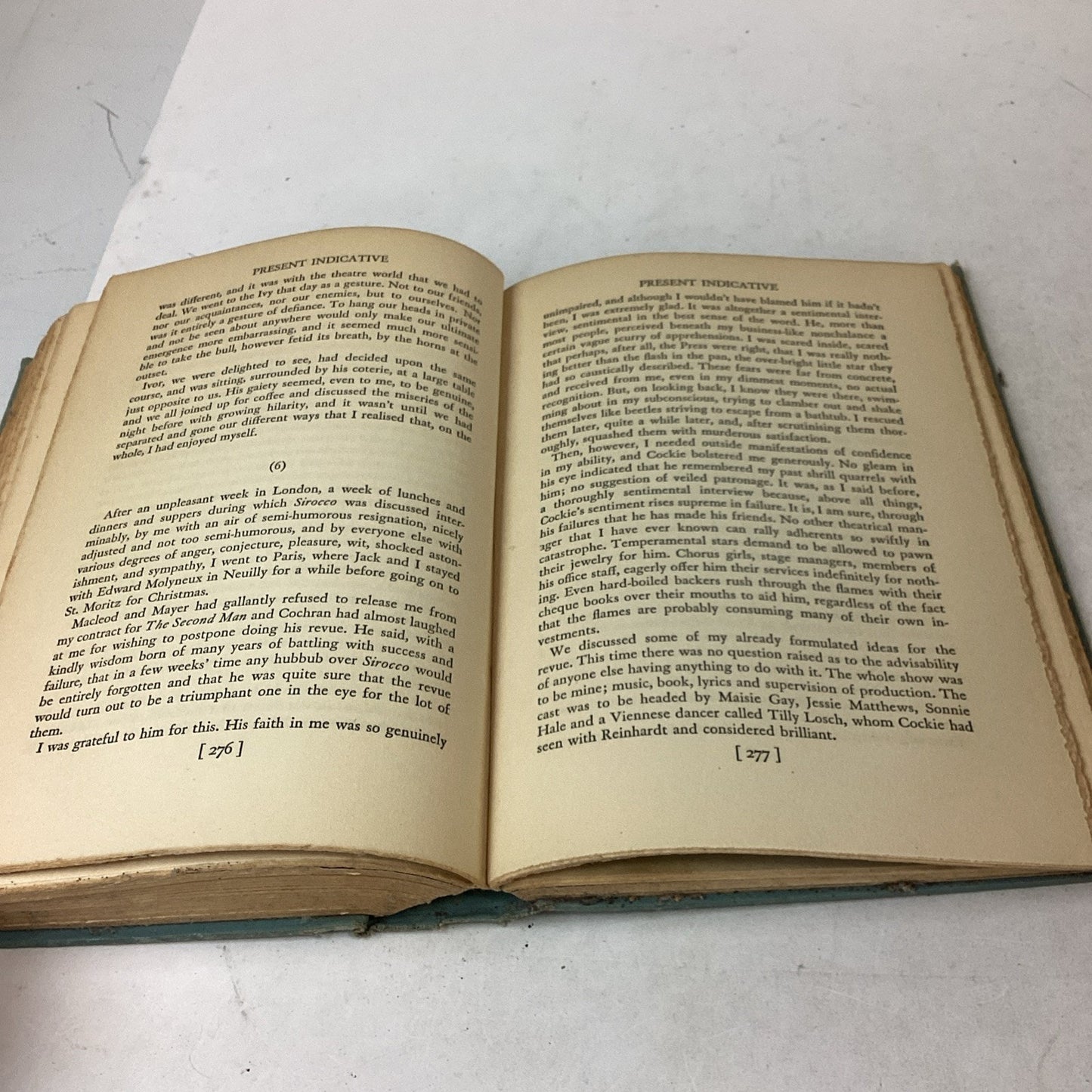 Present Indicative Book by Noel Coward, 1939 Hardcover, Antique