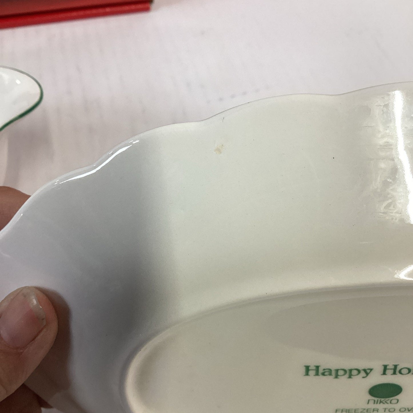 Nikko Christmas Tree Gravy Sauce Boat, Stand And Original Box