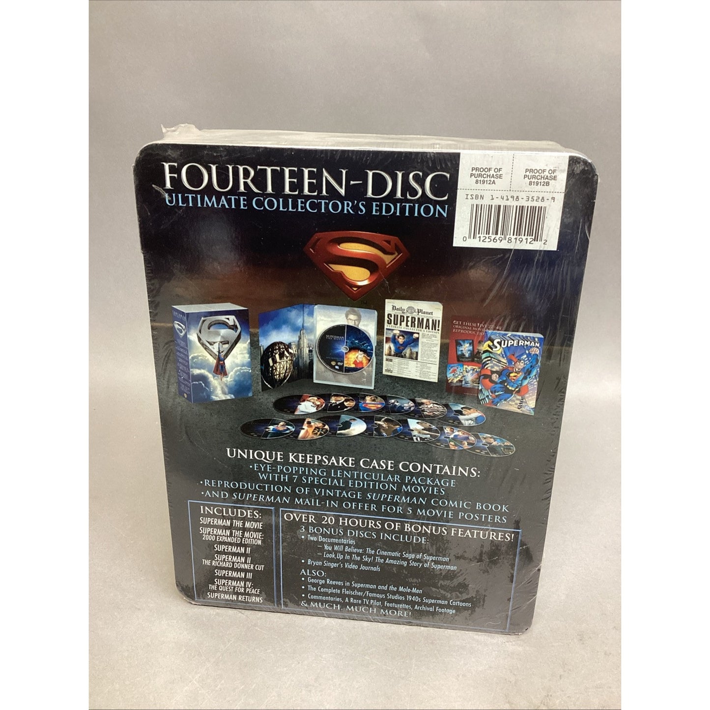 Superman Ultimate Collectors Edition (DVD, 2007, 14-Disc Set) SEALED Brand New