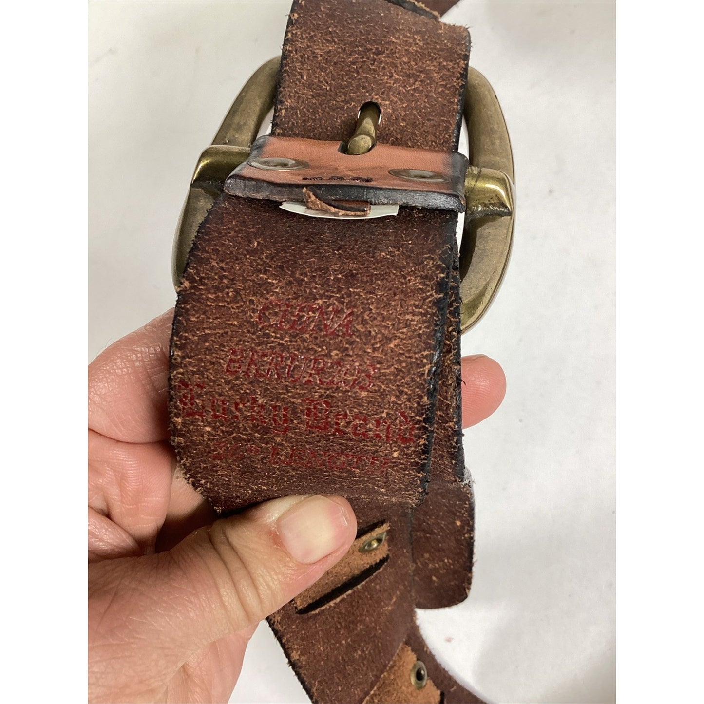 Lucky Brand Brown Leather Men’s Belt - Size 36