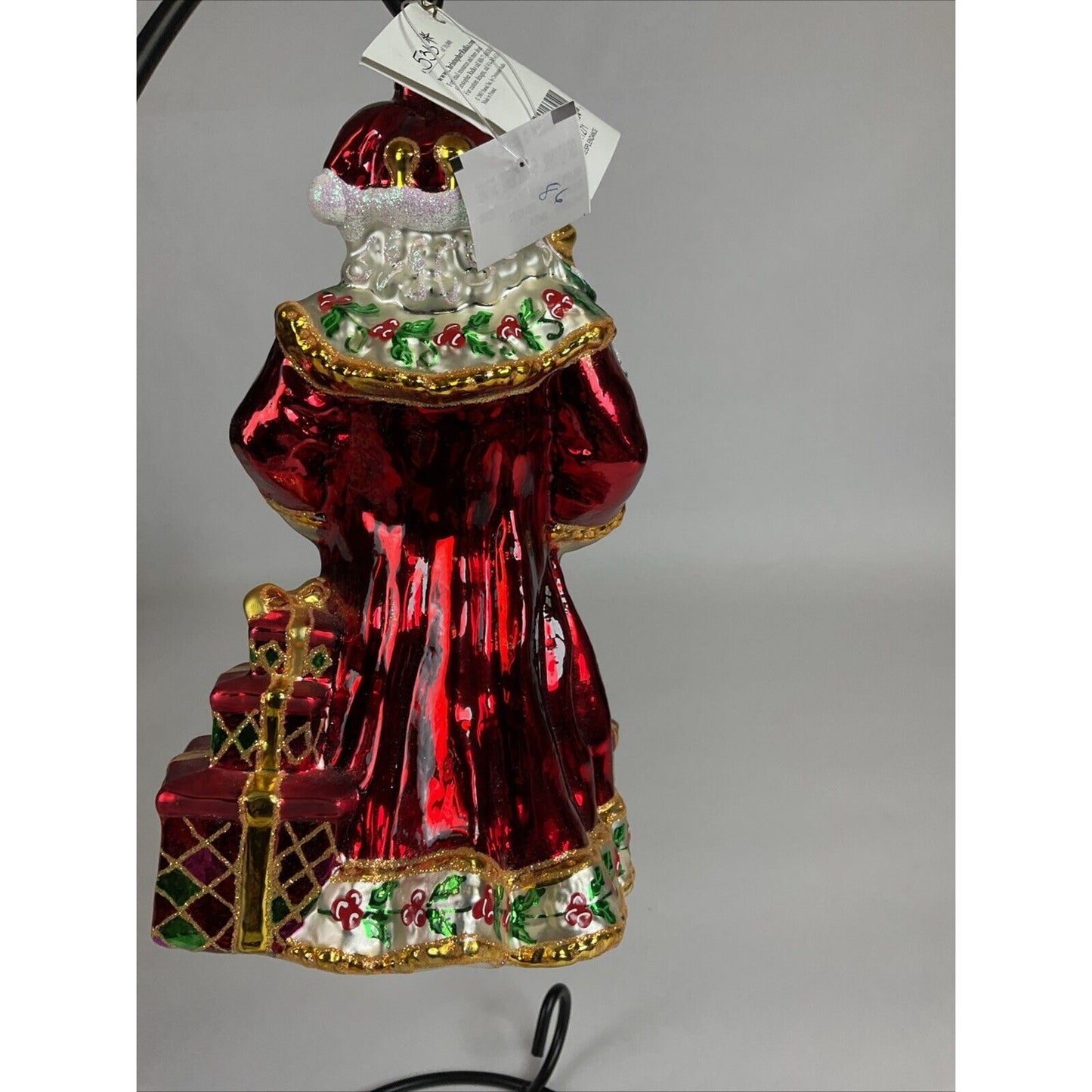 Christopher Radko 2004 Resplendance Santa Limited Edition Ornament & Tags