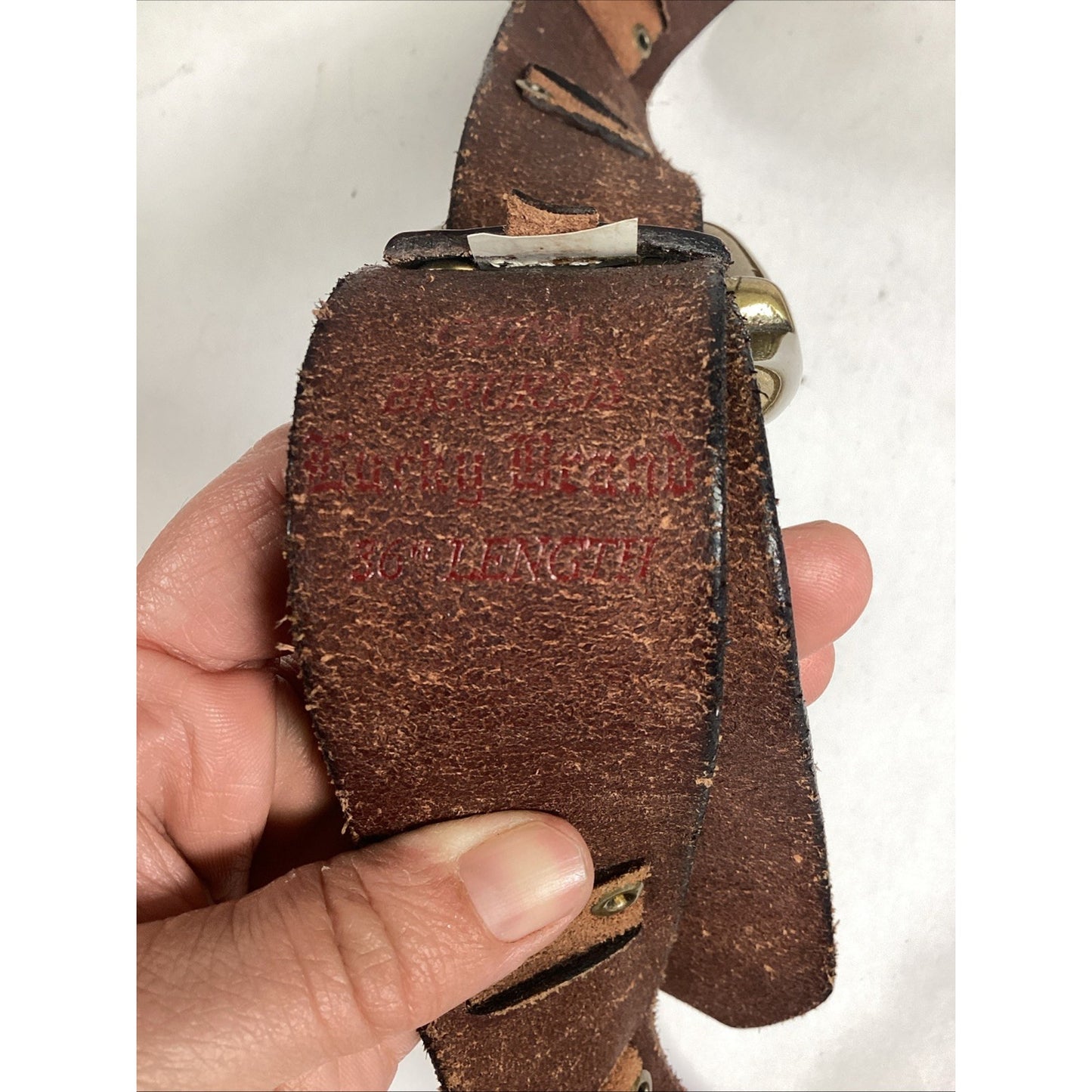 Lucky Brand Brown Leather Men’s Belt - Size 36