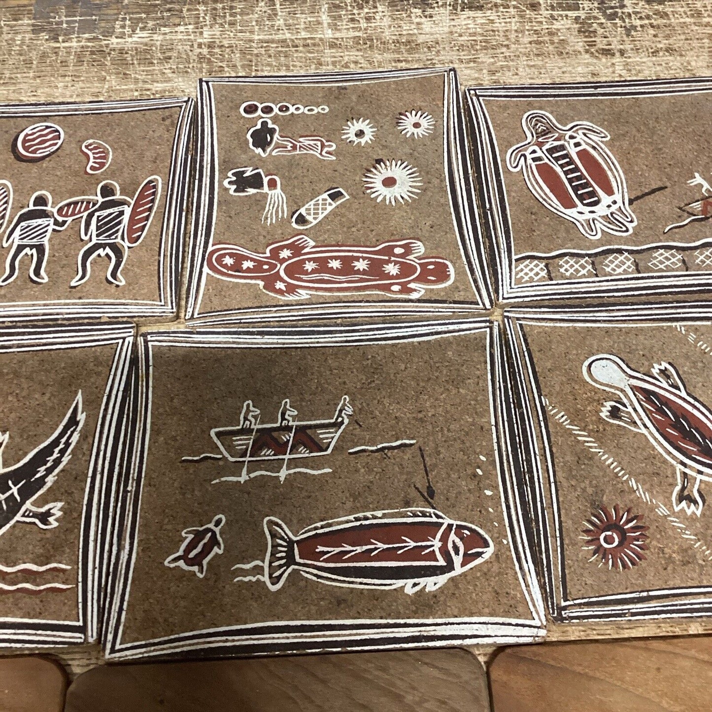 6 Cork Trivets Or Hot Plates & 5 Wooden Hot Plates