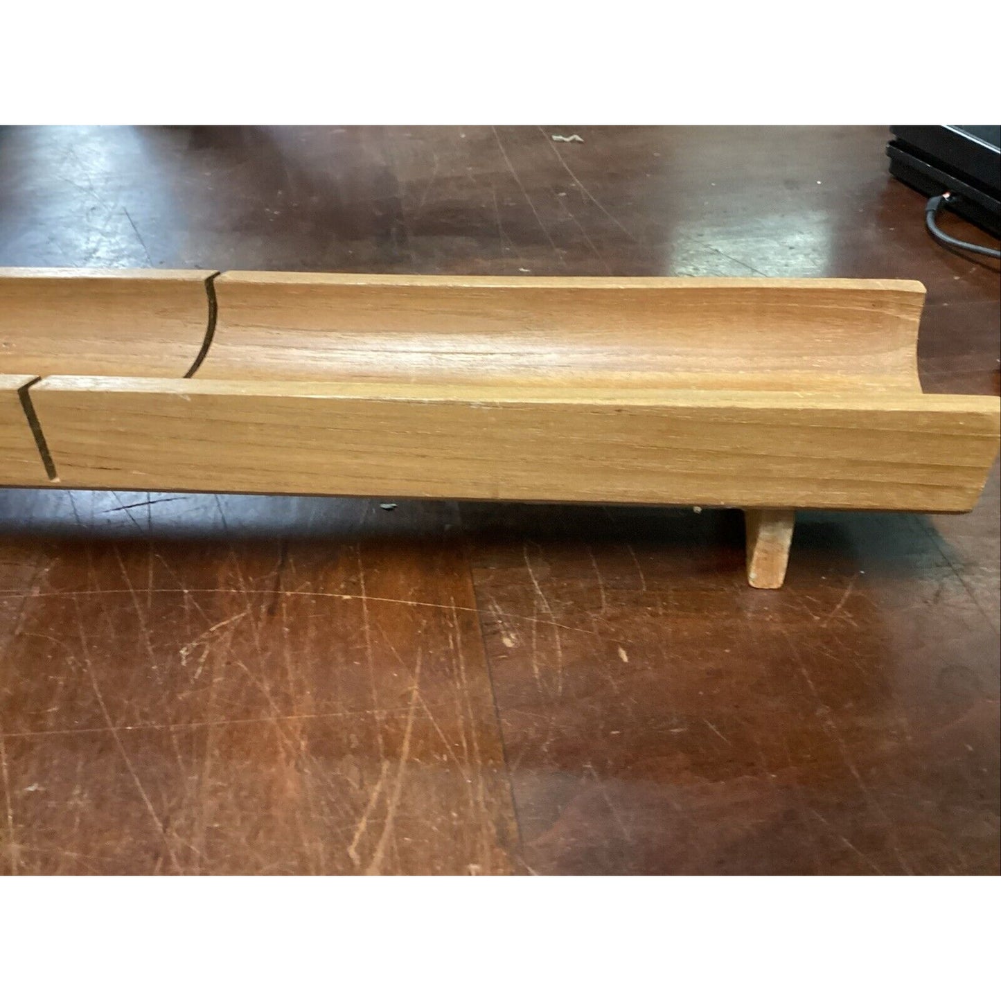 Selandia Teak Wood Bread Slicing Serving Tray Board with Feet - 17.5” - Thailand