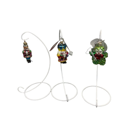 Radko Nutty But Nice Gem + Holly Jean Gem + Small Nut Gem Ornaments / Damaged