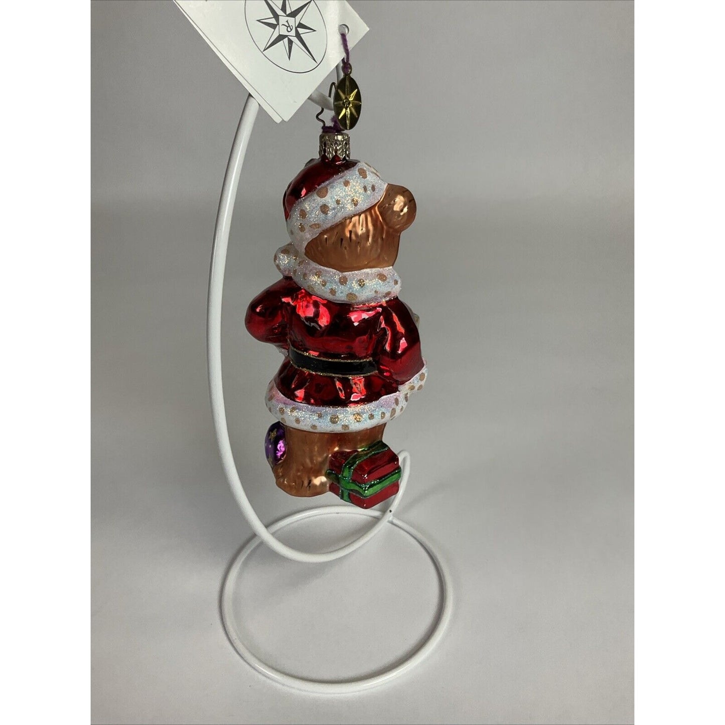 Christopher RADKO Christmas Ornament A BEAR TO CARE TEDDY Santa