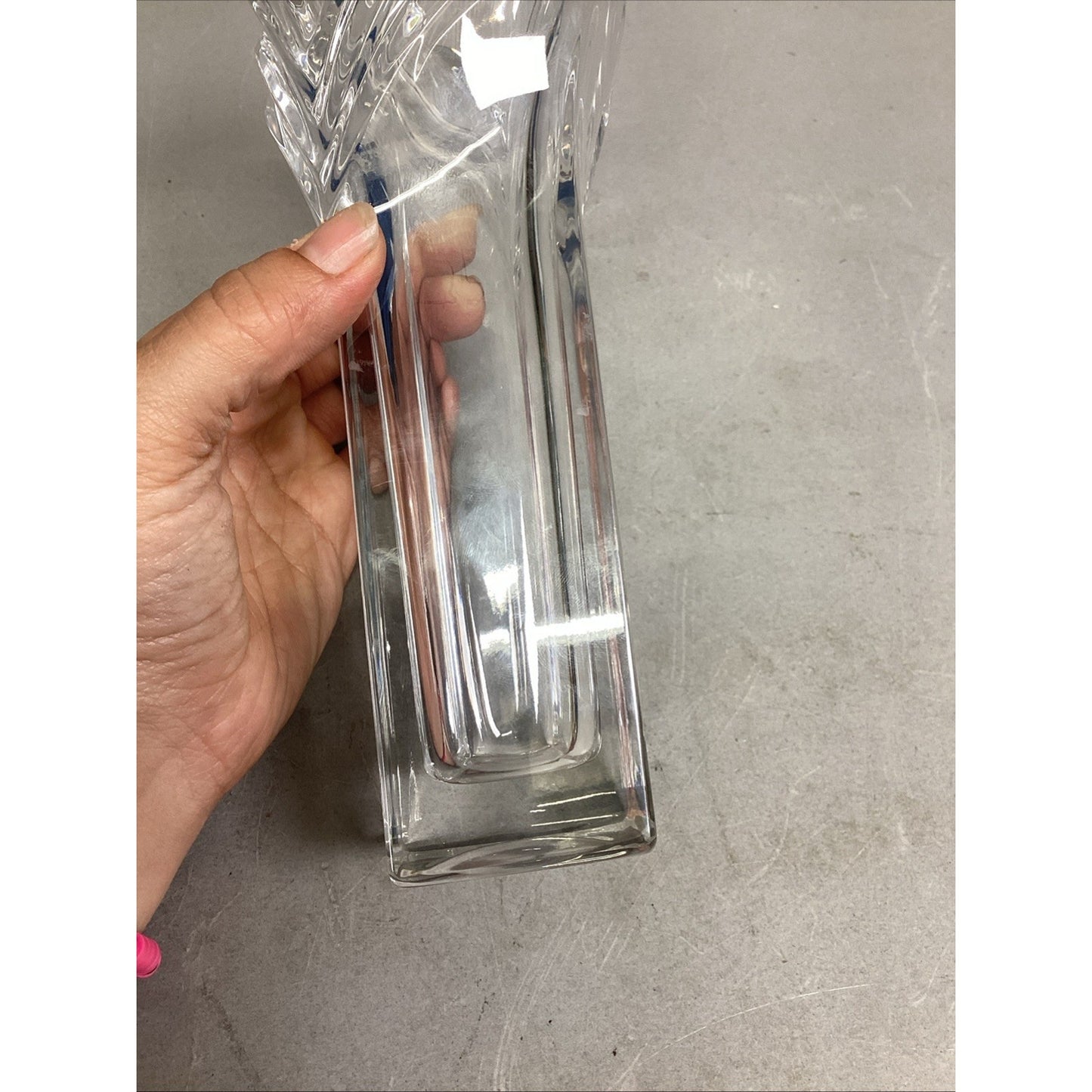 Mikasa Art Deco Glass Vase - 8.25”H