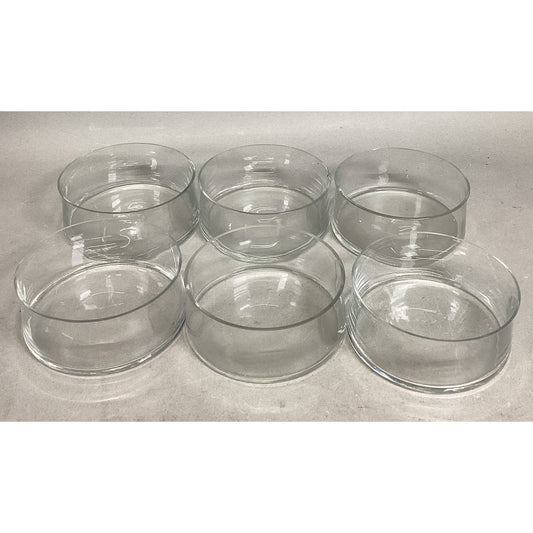 Set Of 6 Glass Bowls For Floating Candles/Flowers Or For Candy/Nuts