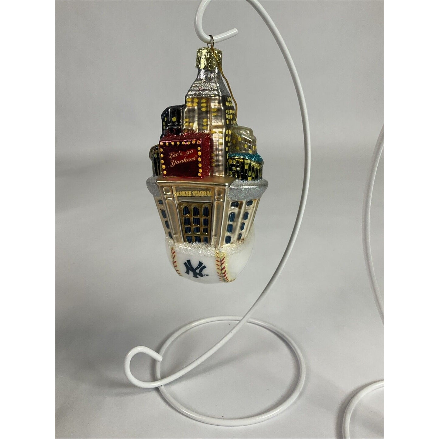 New York Yankees Stadium + Miami University Banner Chrismas Ornaments