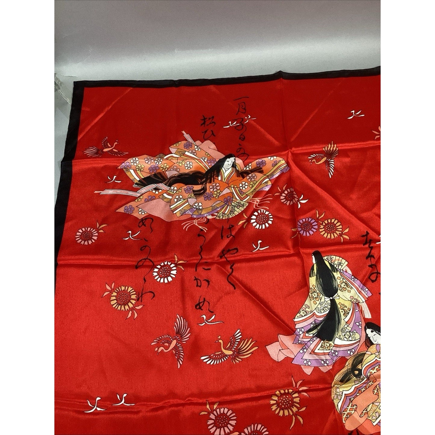 Set Of 2 Women’s Scarves And 1 Purple Flower Handkerchief