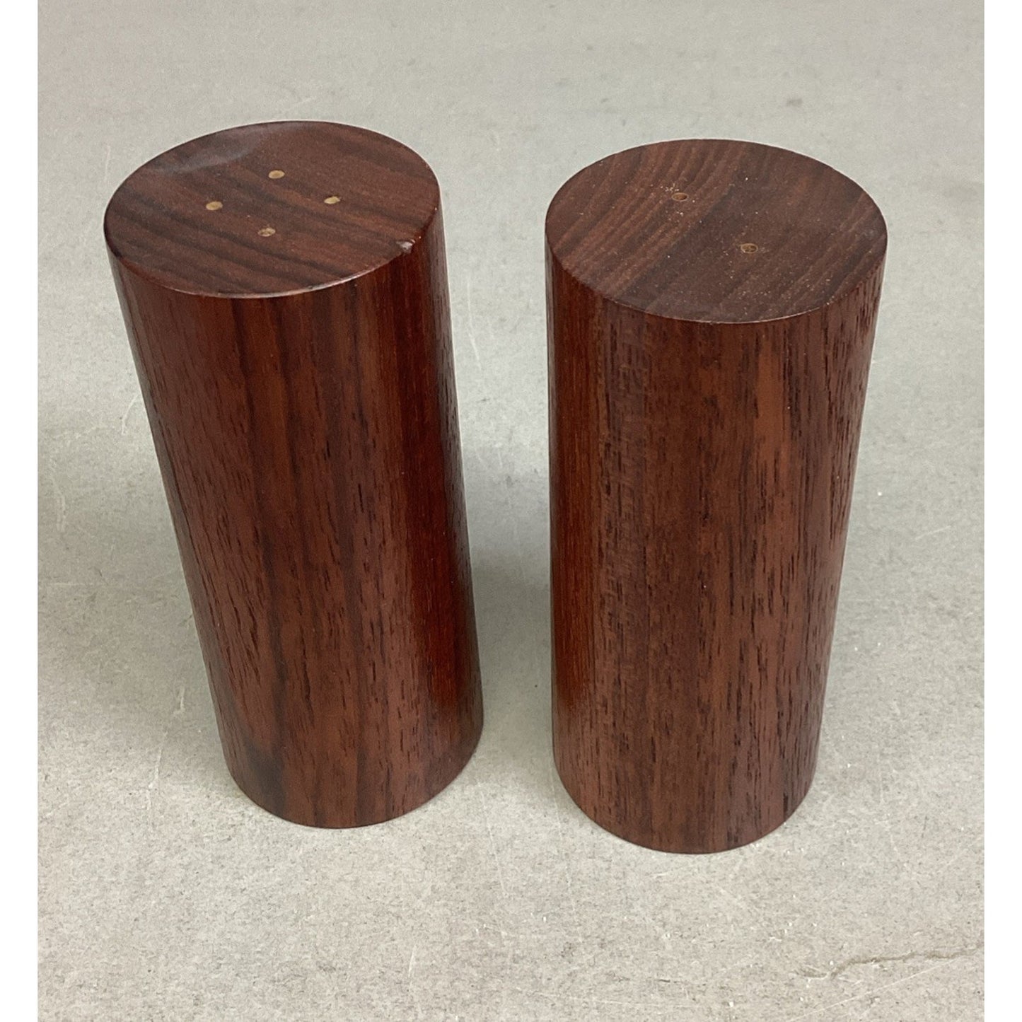 Vintage Wooden Salt & Pepper Shakers - 4”H