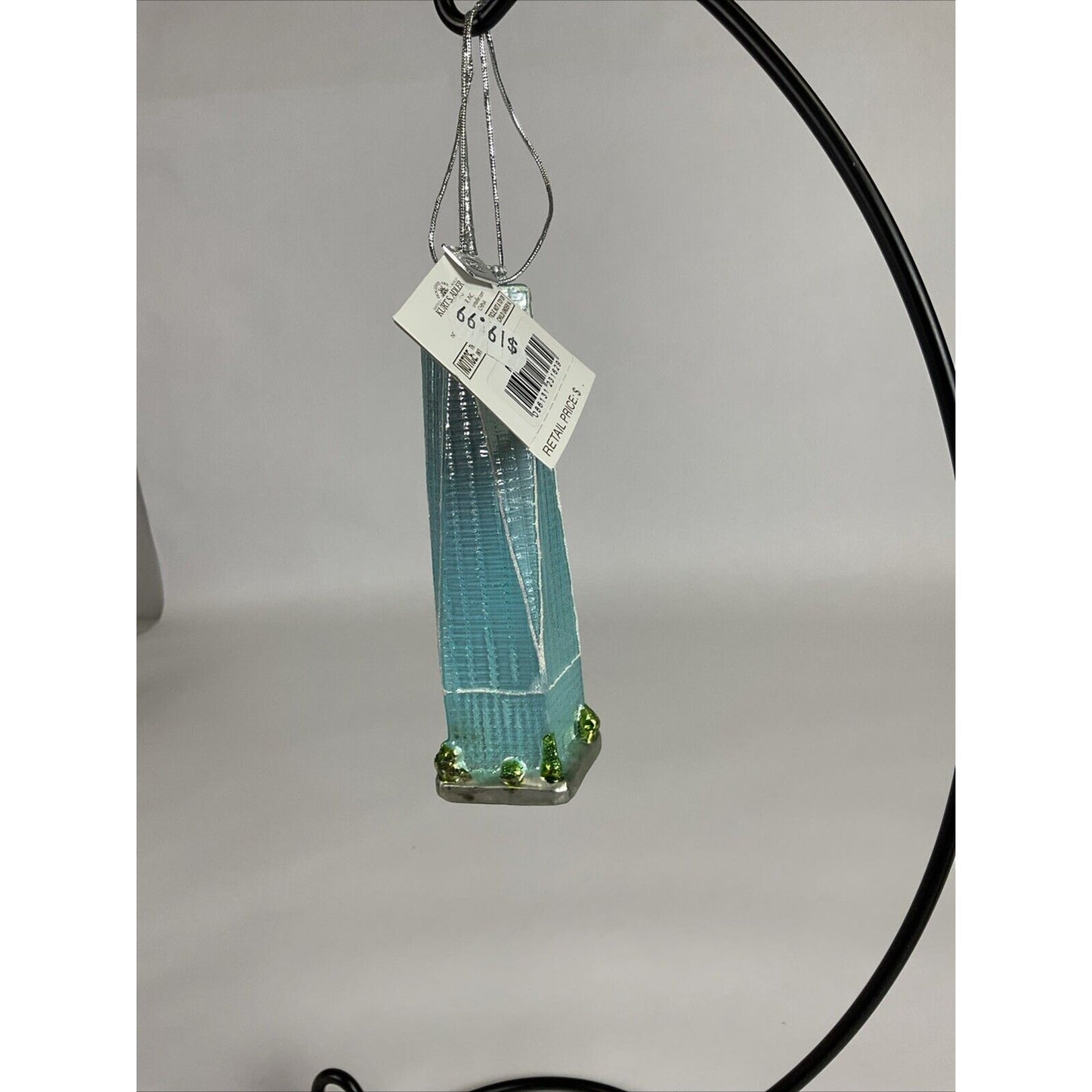 Kurt Adler Noble Gems Freedom Tower Ornament