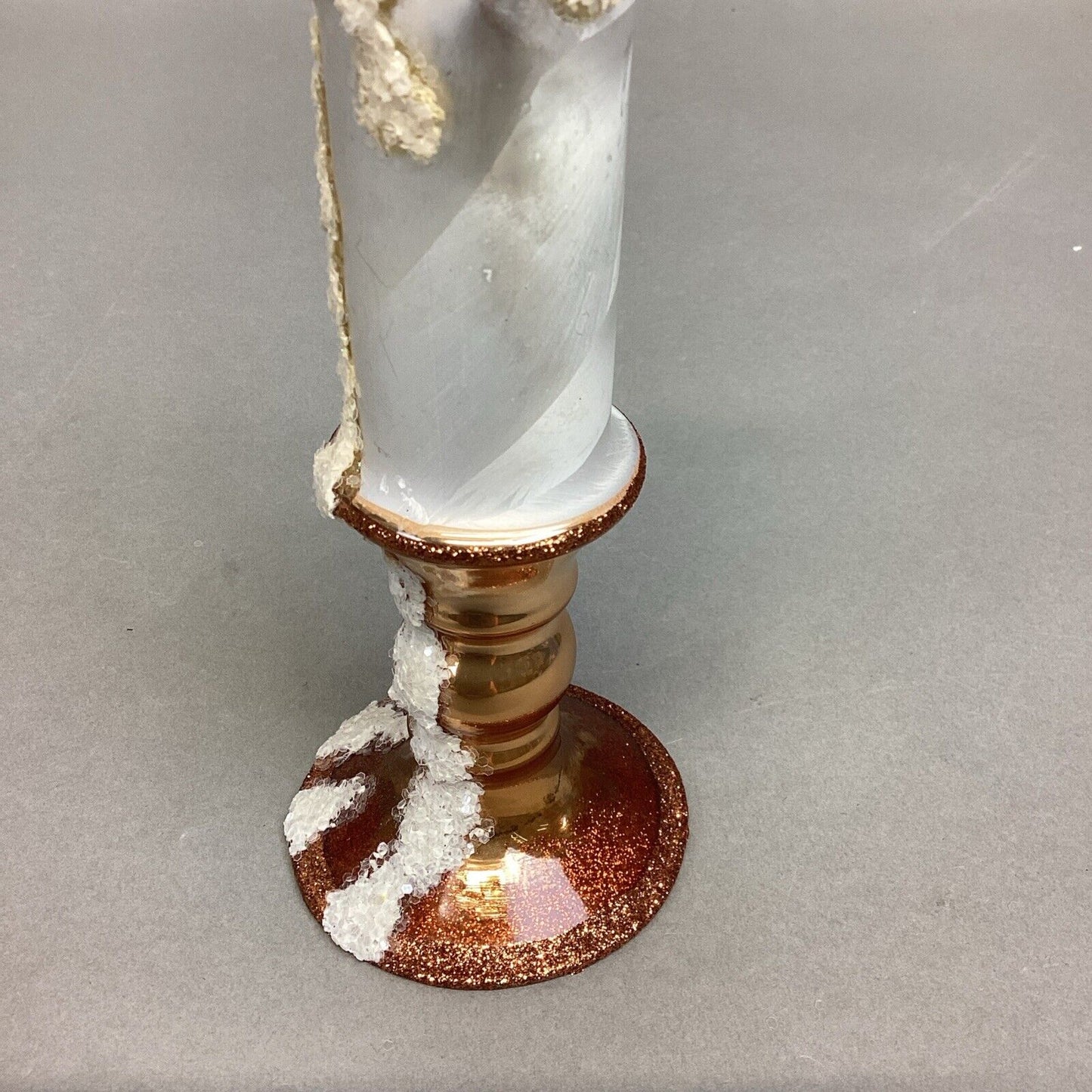 Glass Christmas Tabletop Candle Ornament Decoration