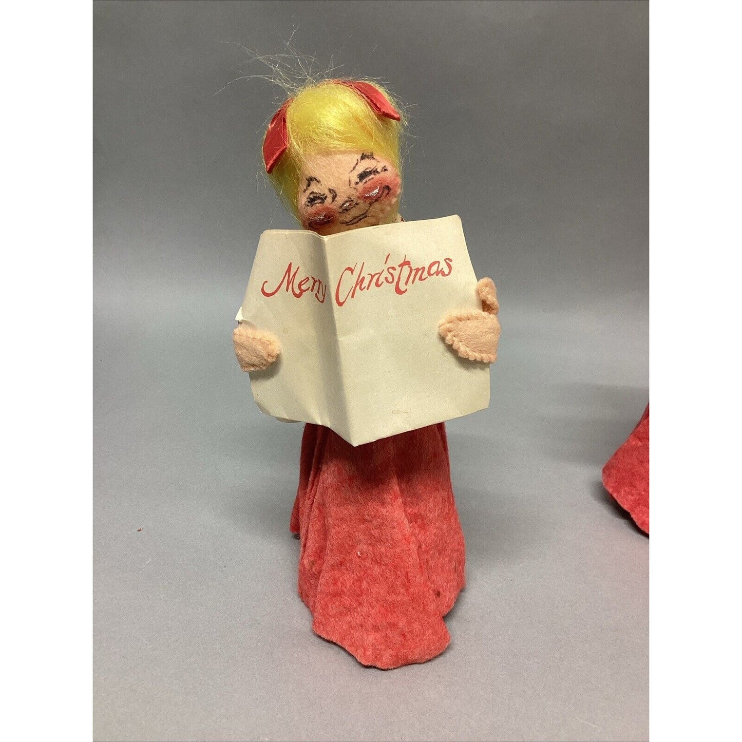 Vintage 1970 Annalee Singing Choir Girls Set of 3 Christmas Dolls