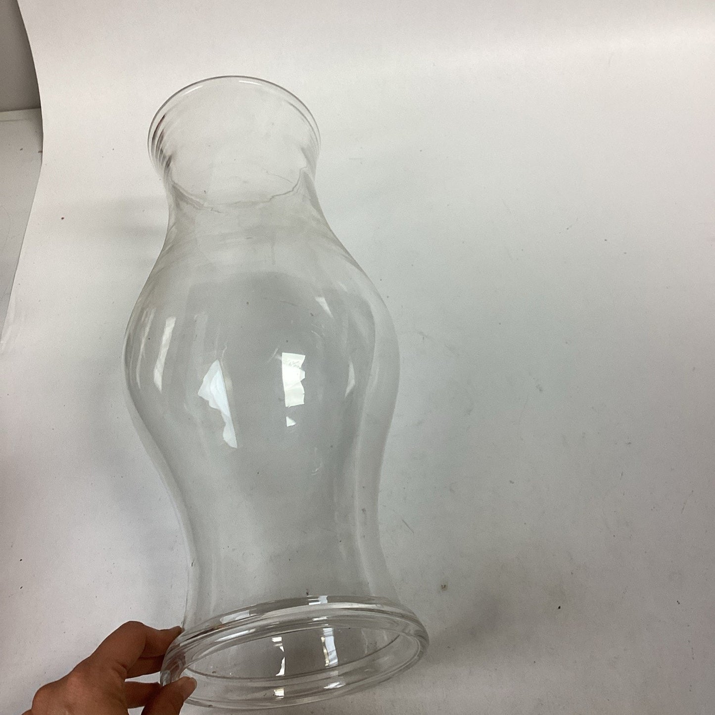 Hurricane Oil Lamp Glass Shade Replacement- Vintage - 18”Hx5.75”D
