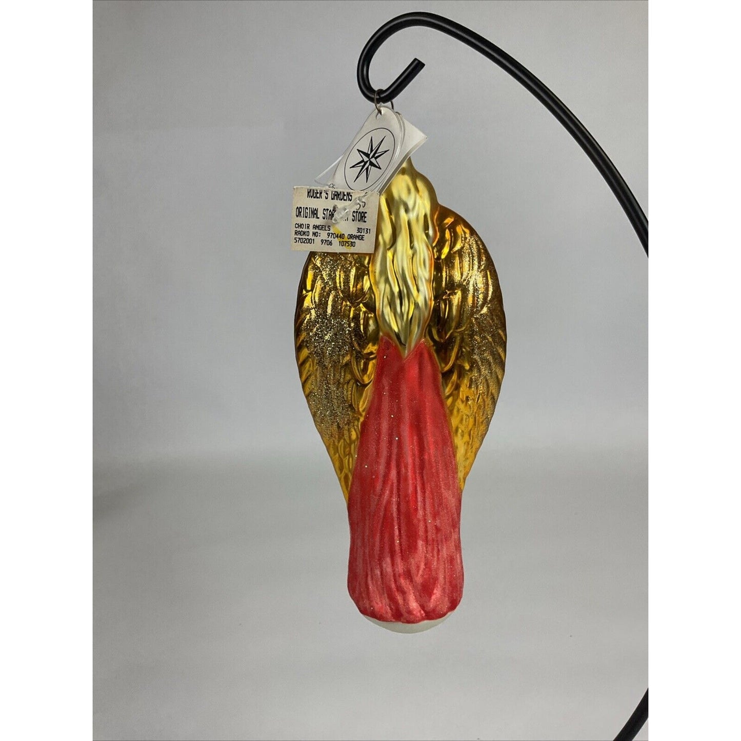 Vintage Christopher Radko Choir Angels Pink & Gold Christmas Ornament