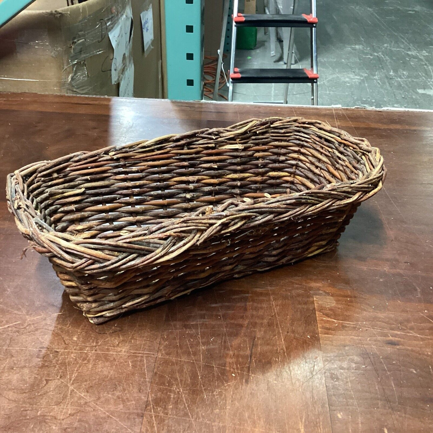 Lot Of 5 Woven, Wicker, Rattan, Wooden Baskets