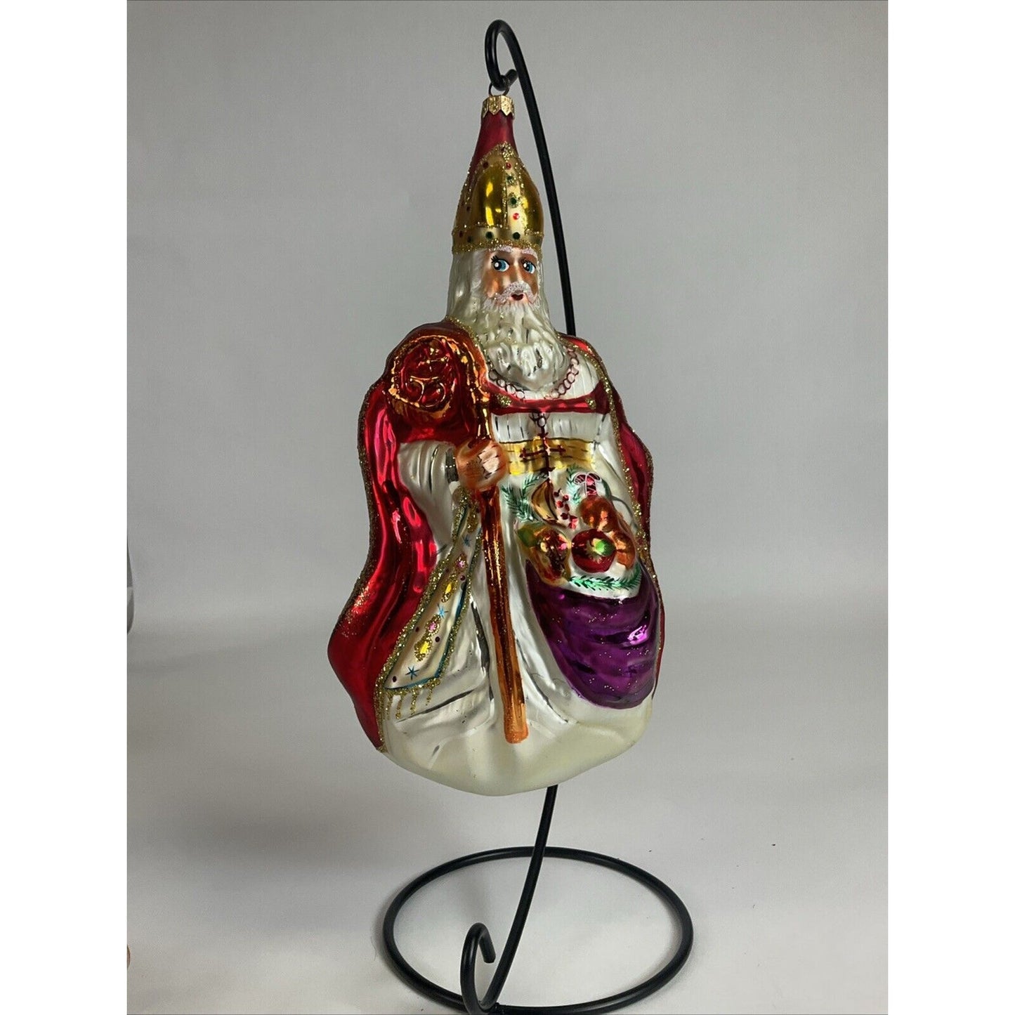 Christopher Radko THE BISHOP St. Nicholas Christmas Ornament Red Robe 1995