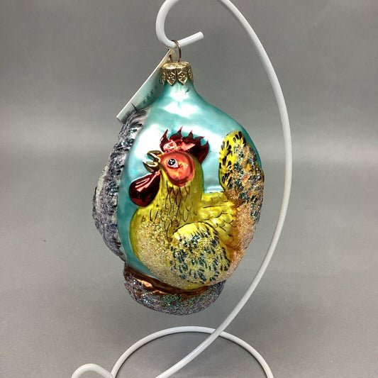 Christopher Radko Three French Hens 12 Days Of Christmas Glass Ornament W/ Tag