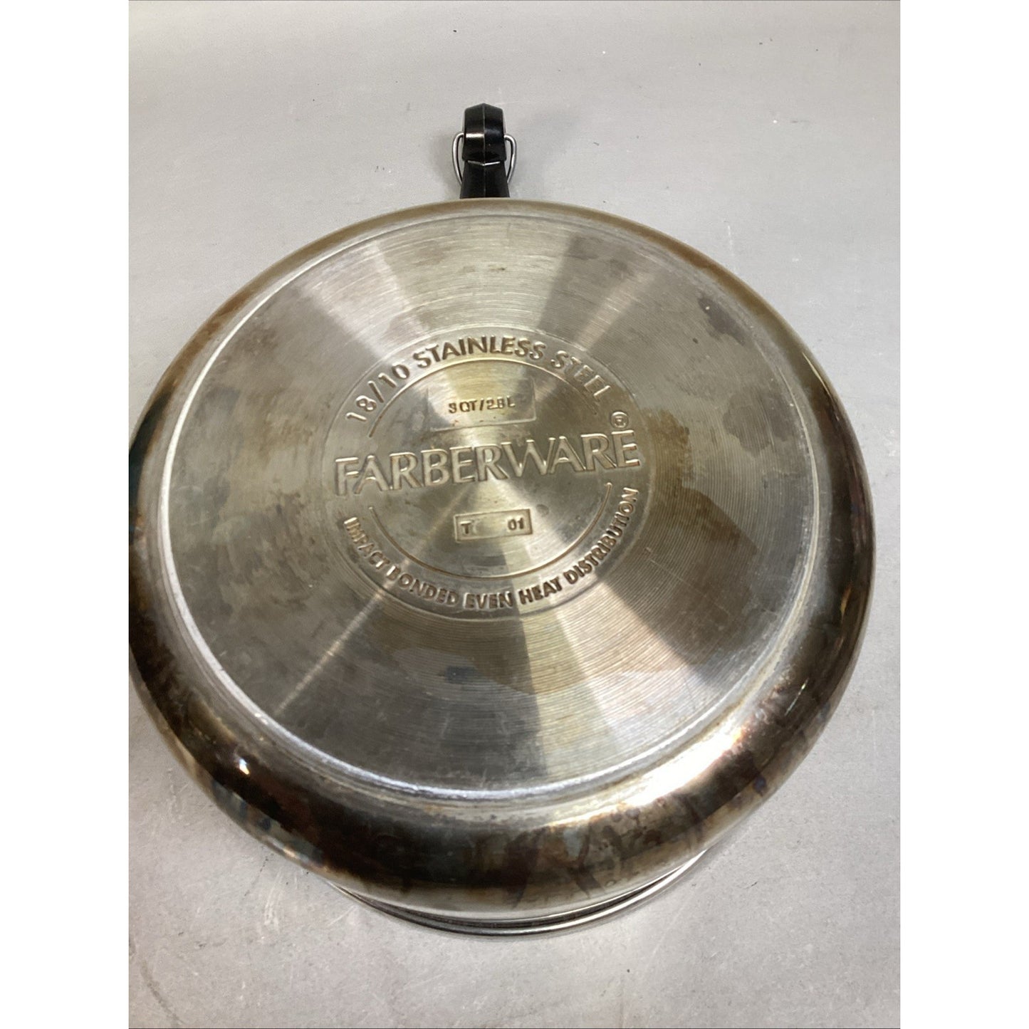 Vintage Farberware Stainless Steel 3 Quart Pot With Glass Lid