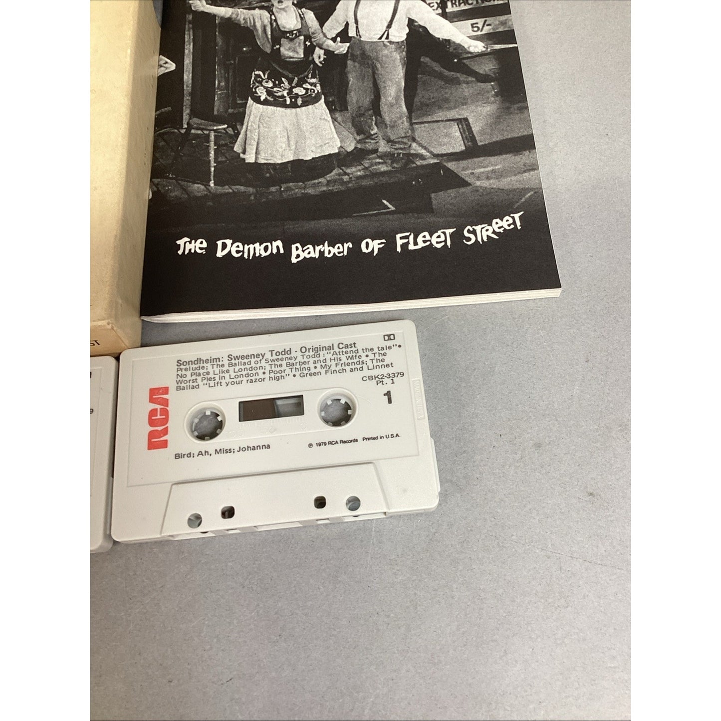 2 - Sweeney Todd The Demon Barber of Fleet Street 1979 Cast Recording Cassettes