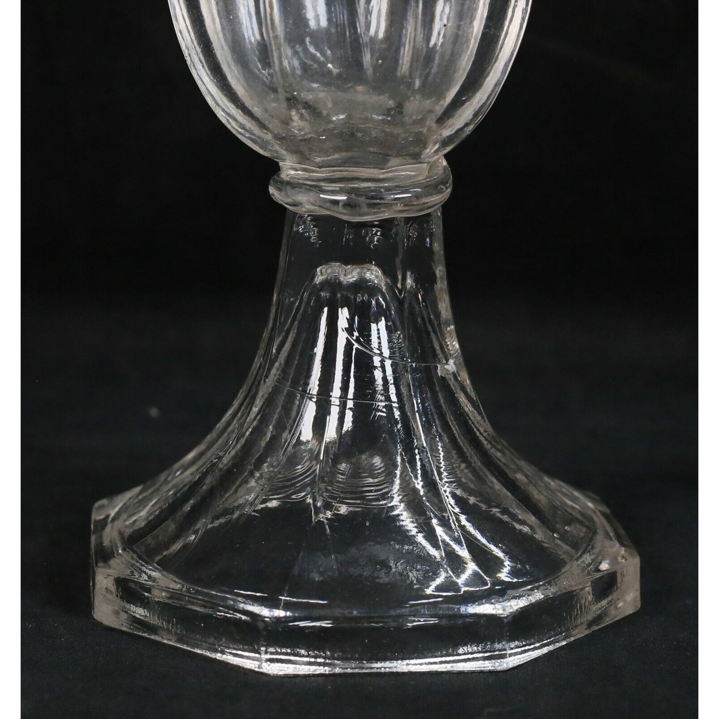 3 Pieces Pressed Glass