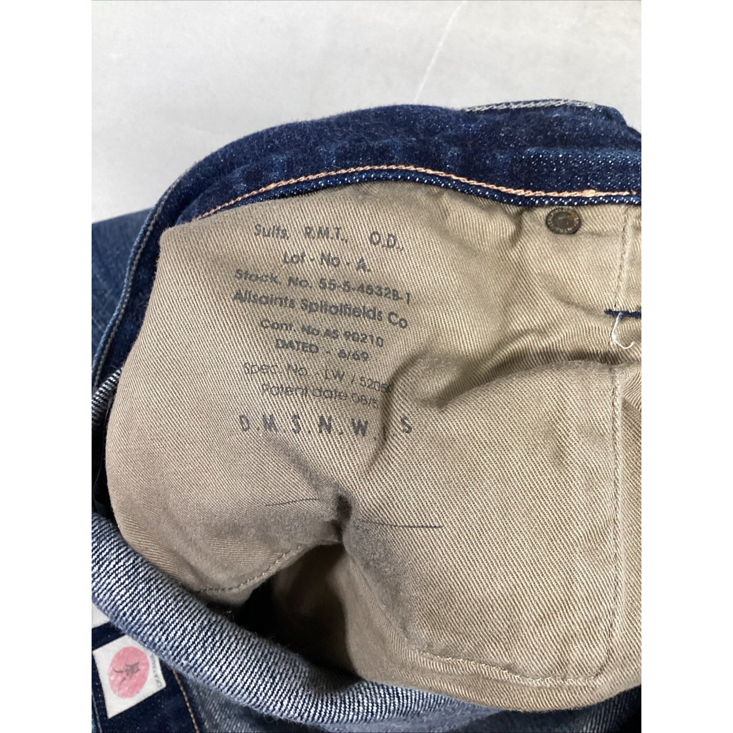 Allsaints Spitalfields Men’s 4 Button Denim Blue Jeans - #1A52-23