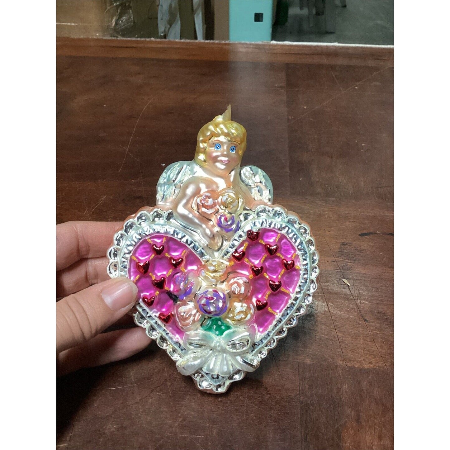 RADKO 'CUPID'S SURPRISE' Feb 2002 Ornament of Month - Broken Top