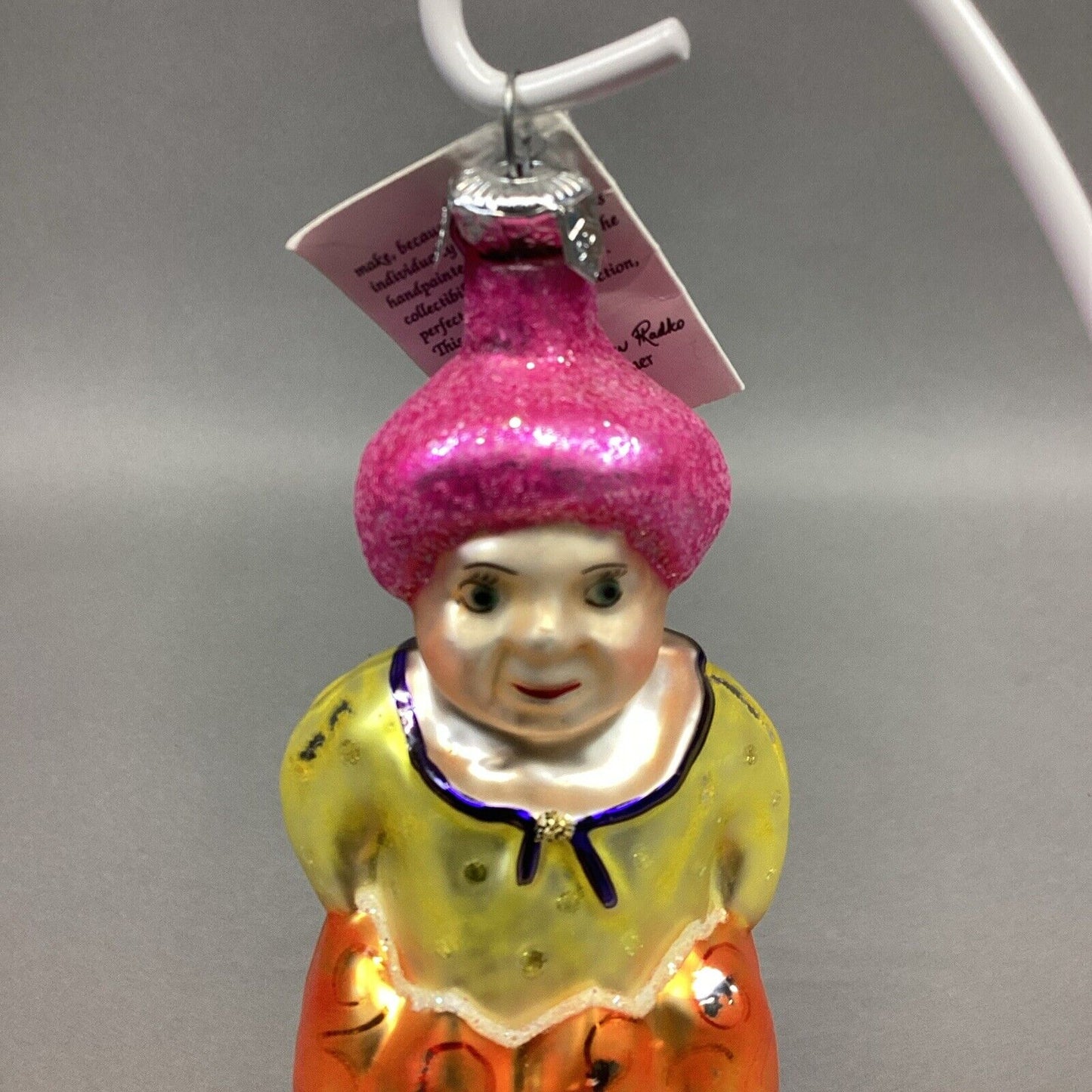 CHRISTOPHER RADKO ALADDIN GENIE W/ LAMP HAND BLOWN GLASS CHRISTMAS ORNAMENT 5.5”