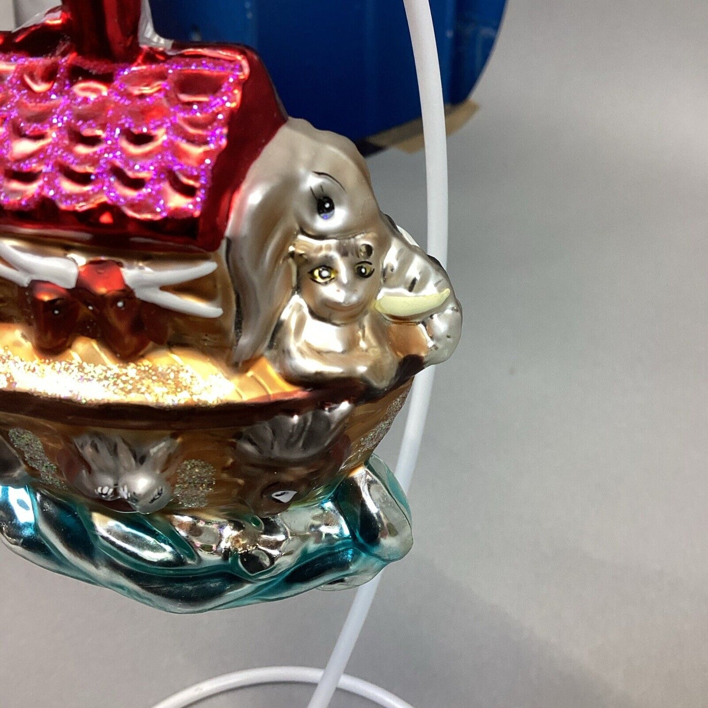 Christopher Radko And Kurt Adler Noah’s Ark Glass Ornaments