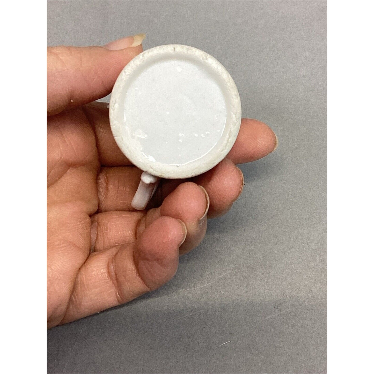 Antique Miniature Porcelain Sentimental Tea Cup "Love The Giver"